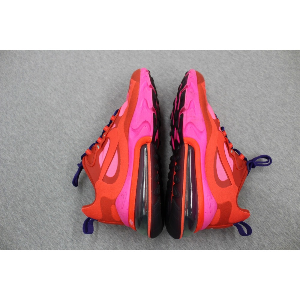 Nike Shoes Mens 9.5 Red Pink Air Max 270 React AT6174-600 Sneakers Low Top - Picture 6 of 10